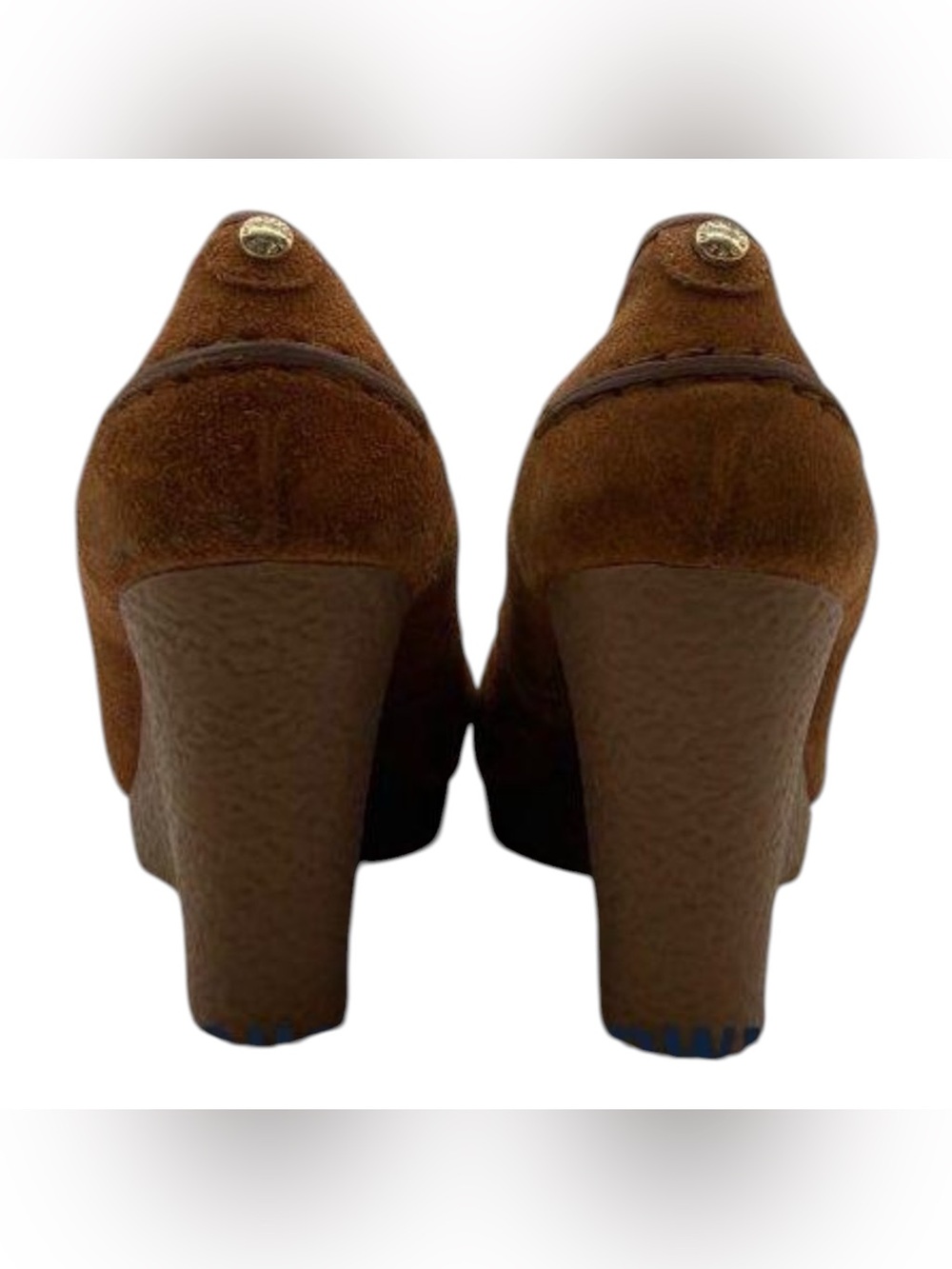MICHAEL Michael Kors Chestnut Suede Wedge Loafers - Picture 4 of 6